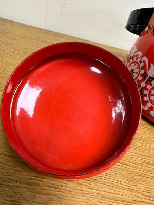 Finel Red Enamel Teapot by Kaj Franck