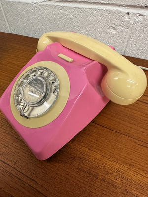 1970's Pink Rotary Telephone