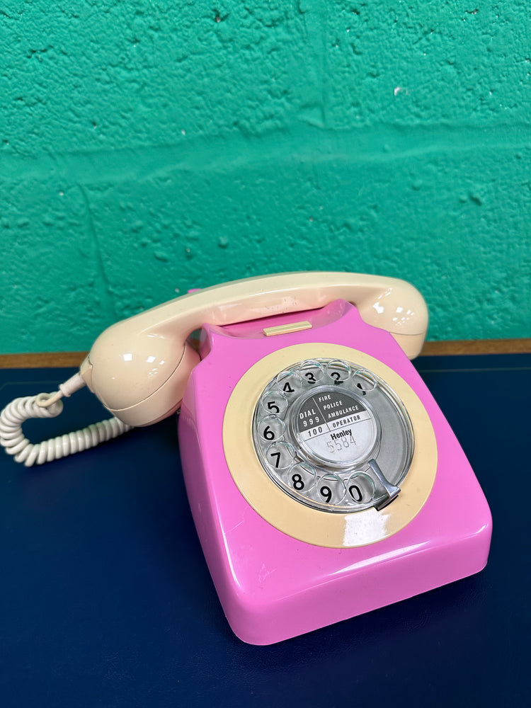 1970's Pink Rotary Telephone