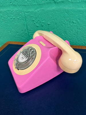 1970's Pink Rotary Telephone