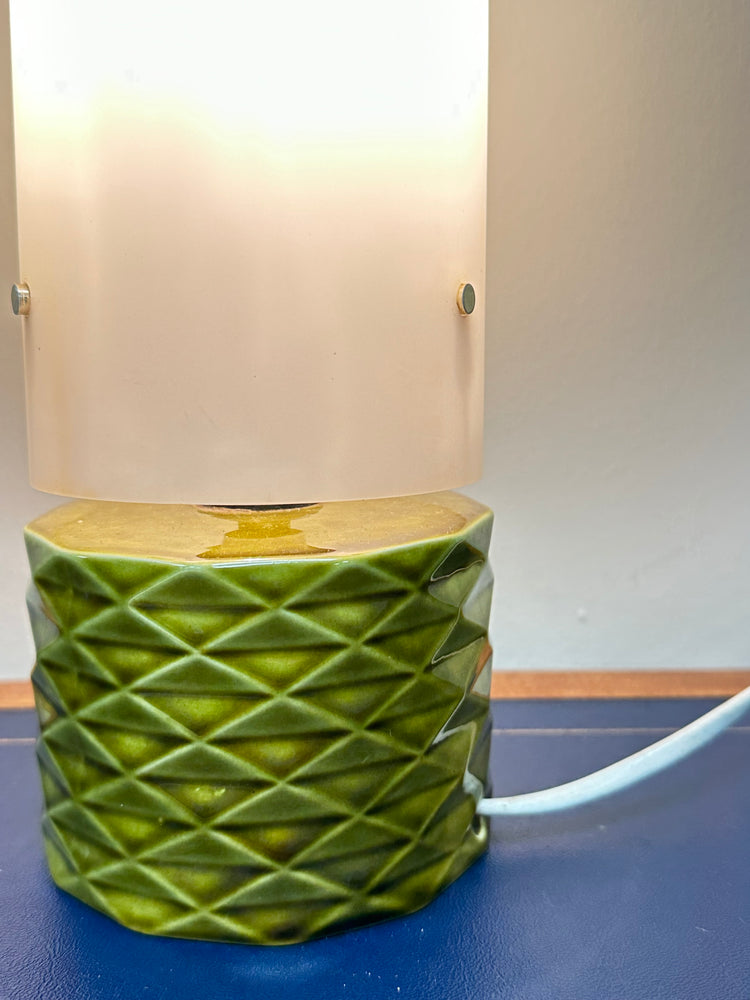 Vintage 1964 Poole Pottery Helios Table Lamp Designed by Robert Jefferson