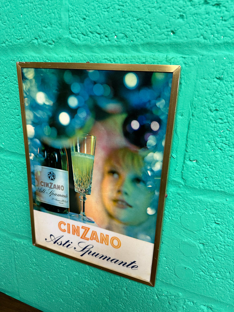 1970s Cinzano Asti Spumante Advertising Sign