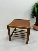 1960s Teak Side Table with Magazine Shelf