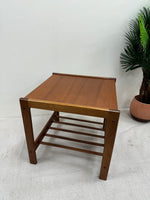 1960s Teak Side Table with Magazine Shelf