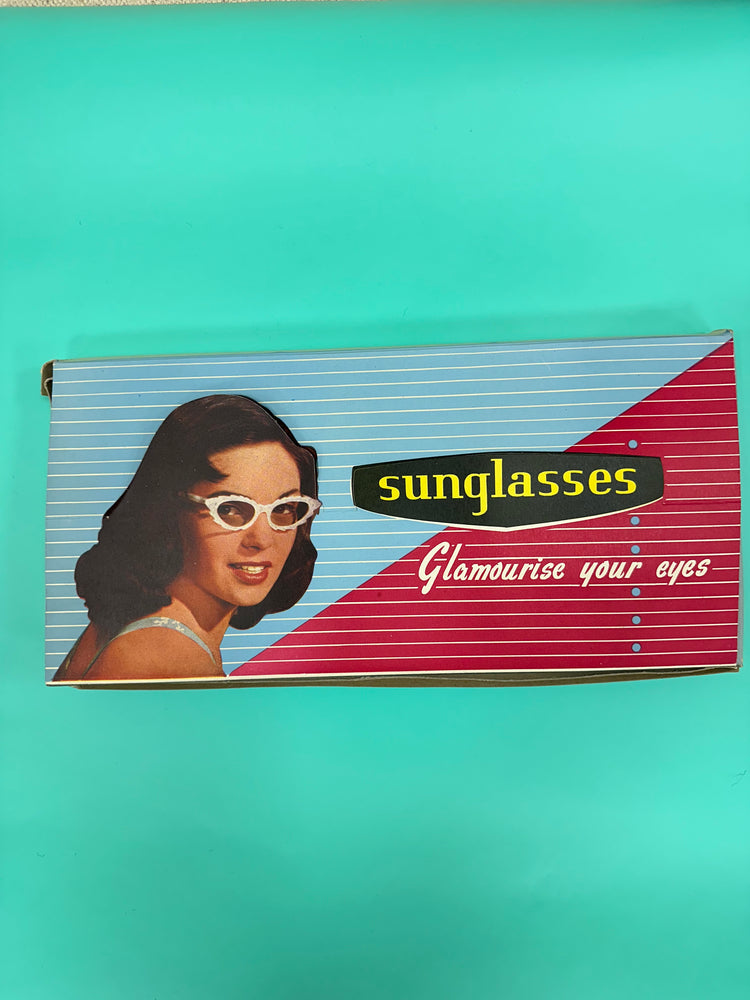 Perfect for Goodwood Revival, Original 1950s Sunglasses in Yellow
