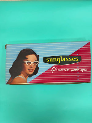 Perfect for Goodwood Revival, Original 1950s Sunglasses in Blue