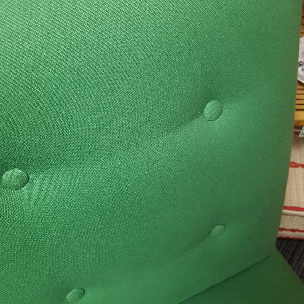 Vintage Reupholstered Green Lounge/Cocktail Chair